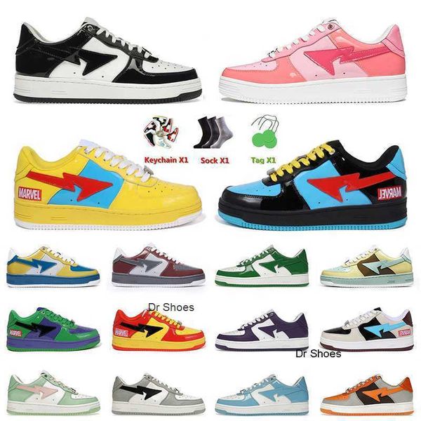 2023 2022 bapesta baped men casual shoes designer bapesta sk8 sta platform sneakers dunks vintage patent leather black plate-forme trainers
2023 2022 bapesta baped men casual shoes designer bapesta sk8 sta platform sneakers dunks vintage patent leather black plate-forme trainers