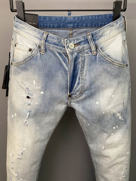 long holes d2 embroidery dsq italy designer dsquare jeans men pants denim trouser 2 cool size guy 44-54 #9876, Blue
long holes d2 embroidery dsq italy designer dsquare jeans men pants denim trouser 2 cool size guy 44-54 #9876, Blue