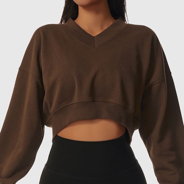 ll women's yoga long sleeve shirt crop solid color loose sports fitness v neck jogging sportswear breathable 3 colors
ll women's yoga long sleeve shirt crop solid color loose sports fitness v neck jogging sportswear breathable 3 colors