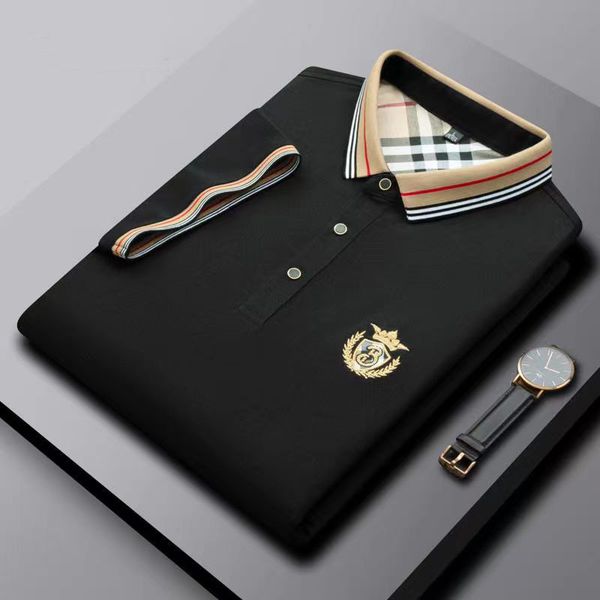 men's high-end brand embroidered short sleeved cotton polo shirt men's t-shirt korean fashion clothing summer luxury top, Black;brown
men's high-end brand embroidered short sleeved cotton polo shirt men's t-shirt korean fashion clothing summer luxury top, Black;brown