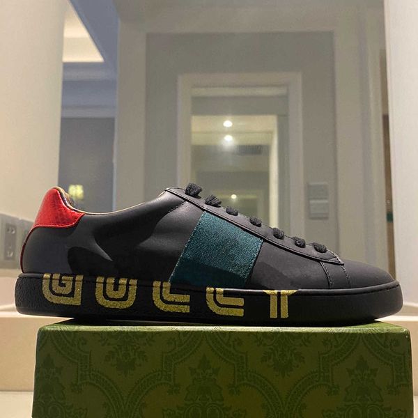 designer men's leather canvas sneakers flats python tiger honeybee flower embroidered cock shoes big size with box no9, Black
designer men's leather canvas sneakers flats python tiger honeybee flower embroidered cock shoes big size with box no9, Black