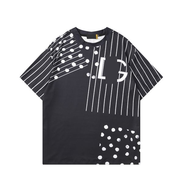 614s men's t-shirts quality high dg t shirt mens letter print round neck short sleeve black white fashion m, White;black
614s men's t-shirts quality high dg t shirt mens letter print round neck short sleeve black white fashion m, White;black