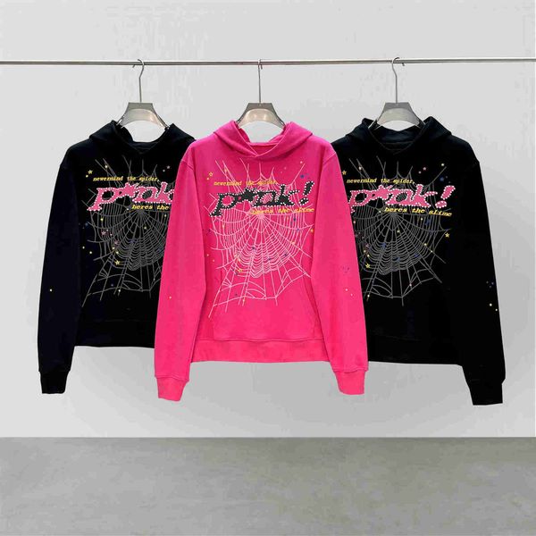 Men's Hoodies Fashion Sp5der 555555 Sweatshirts designer Hoodie Hip Hop Web Puff Print Unisex 1 1 high quality young bandit angel spider hoodie thick fabric sweater, Black pant
Men's Hoodies Fashion Sp5der 555555 Sweatshirts designer Hoodie Hip Hop Web Puff Print Unisex 1 1 high quality young bandit angel spider hoodie thick fabric sweater, Black pant