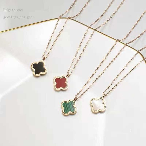 designer bracelets luxury design double side clover pendant necklace jewelry for women gift, Silver
designer bracelets luxury design double side clover pendant necklace jewelry for women gift, Silver