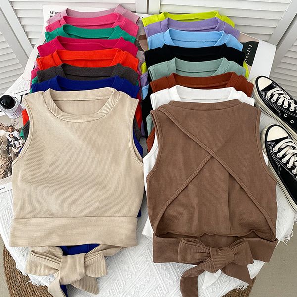 men s t shirts backless tank fashion crop girls laced above navel camisole women hollow out sleeveless tees 230408, White;black
men s t shirts backless tank fashion crop girls laced above navel camisole women hollow out sleeveless tees 230408, White;black