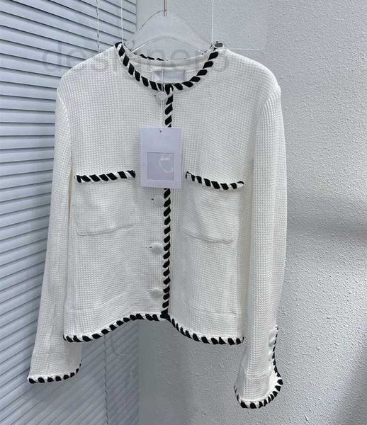 women's knits & tees designer spring autumn new small fragrance coat women's knitting rope yarn long sleeve short bc7d, White
women's knits & tees designer spring autumn new small fragrance coat women's knitting rope yarn long sleeve short bc7d, White