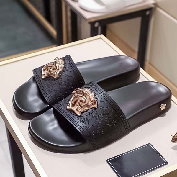 luxury womens shoes sandals slippers mens slippers foam fashion outside slip resistant shoes lovers soft soled leather word slippers famous, Black
luxury womens shoes sandals slippers mens slippers foam fashion outside slip resistant shoes lovers soft soled leather word slippers famous, Black