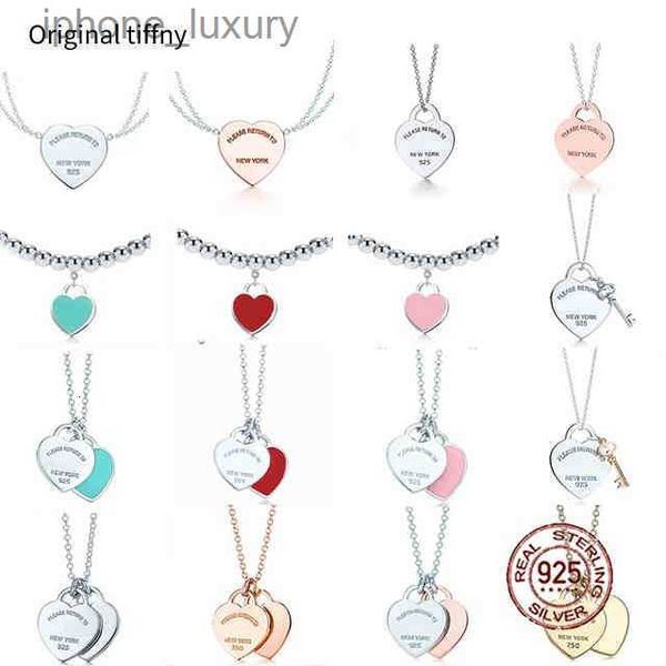 new 100% 925 sterling silver necklace pendant heart bead chain rose gold and gold luxurious for women fashion jewelry original gift y220310
new 100% 925 sterling silver necklace pendant heart bead chain rose gold and gold luxurious for women fashion jewelry original gift y220310