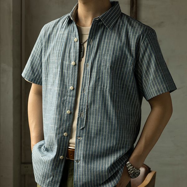 men's casual shirts red tornado retro short sleeved candy stripe shirt summer men's work clothes blue 230408, White;black
men's casual shirts red tornado retro short sleeved candy stripe shirt summer men's work clothes blue 230408, White;black
