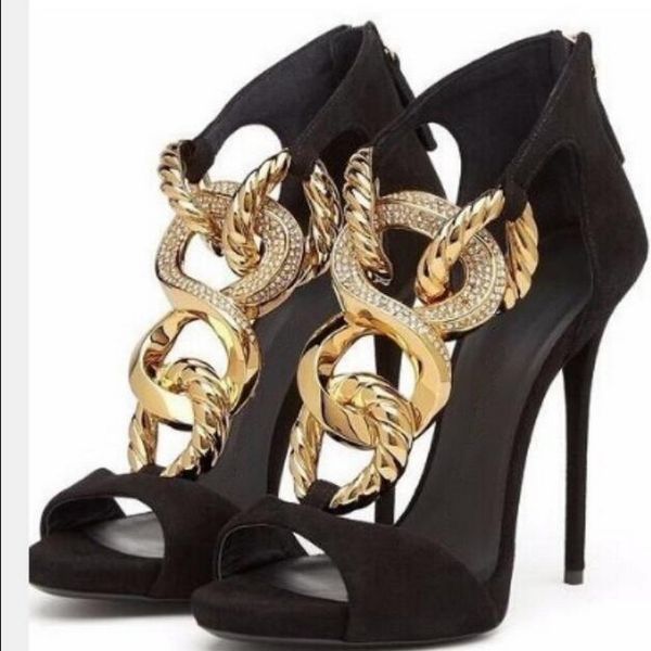 gold metal chain sandals luxury brand back zipper open toe stiletto gladiator sandal ladies cutout high heels black red purple fashion party
gold metal chain sandals luxury brand back zipper open toe stiletto gladiator sandal ladies cutout high heels black red purple fashion party