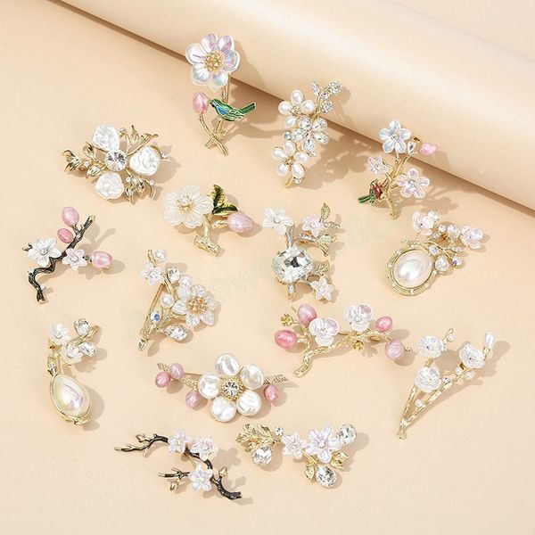 natural plum blossom brooches pins for women vintage pearl flower lapel pins rhinestone coat wedding jewelry gifts, Gray
natural plum blossom brooches pins for women vintage pearl flower lapel pins rhinestone coat wedding jewelry gifts, Gray