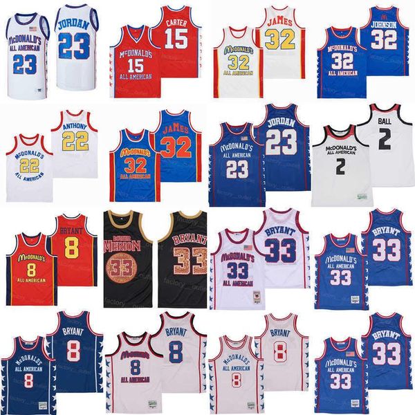 custom movie mcdonalds basketball jersey all american vince carter 15 lebron james 32 lonzo ball 2 carmelo 22 magic johnson bryant 33 all st, Black
custom movie mcdonalds basketball jersey all american vince carter 15 lebron james 32 lonzo ball 2 carmelo 22 magic johnson bryant 33 all st, Black