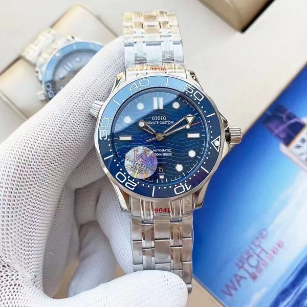41mm mens automatic mechanical watch black blue ceramic bezel stainless steel luminous rose gold white101, Slivery;brown
41mm mens automatic mechanical watch black blue ceramic bezel stainless steel luminous rose gold white101, Slivery;brown