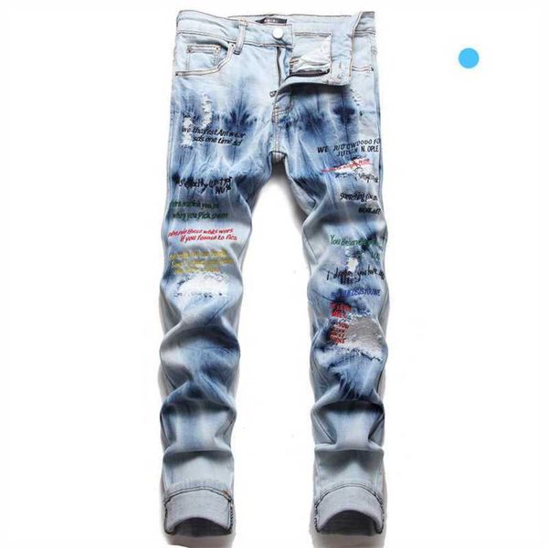 men's jeans designer fashion pants cool stylish leisure ripped brand style punk blue holes slim amirly elastic embroidery street y3ez
men's jeans designer fashion pants cool stylish leisure ripped brand style punk blue holes slim amirly elastic embroidery street y3ez