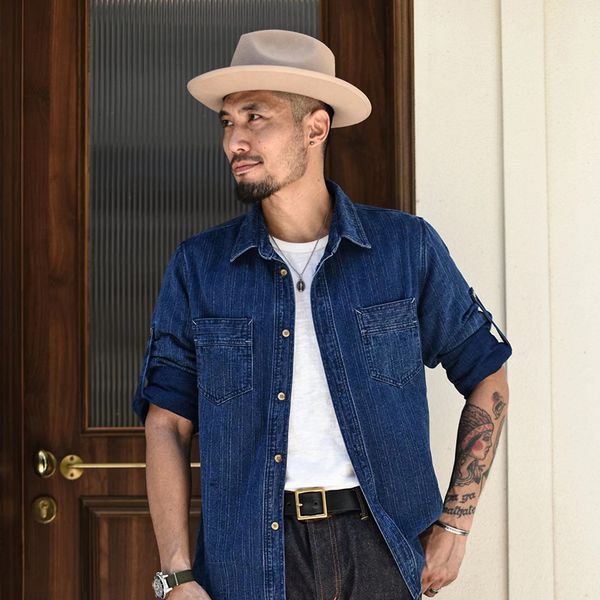men's casual shirts sauce zhang men's shirt striped shirt jacquard sashiko distressed long sleeve denim shirt autumn men's co, White;black
men's casual shirts sauce zhang men's shirt striped shirt jacquard sashiko distressed long sleeve denim shirt autumn men's co, White;black