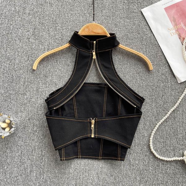 men s t shirt s irregularity design denim tank strapless off shoulder zipper camis sleeveless backless hollow out halter crop 230408, White;black
men s t shirt s irregularity design denim tank strapless off shoulder zipper camis sleeveless backless hollow out halter crop 230408, White;black
