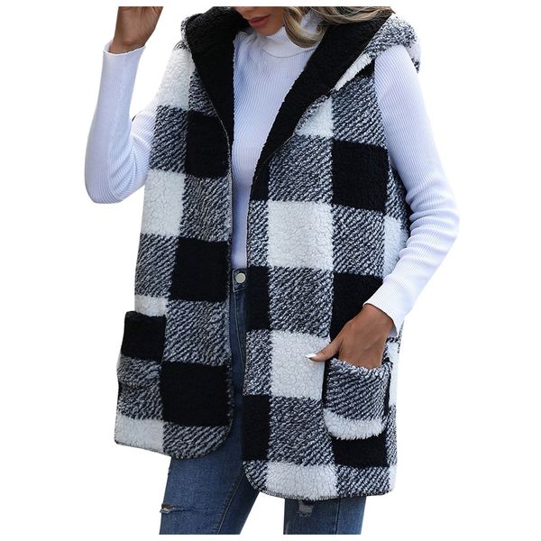 women's vests fashion hooded plain vest jacket women's street clothing casual vest winter warmth sleeveless reversible goose down, Black;white
women's vests fashion hooded plain vest jacket women's street clothing casual vest winter warmth sleeveless reversible goose down, Black;white