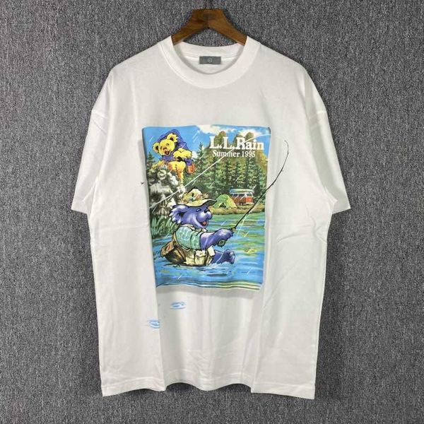 2022 summer new american fashion brand cartoon animation three little bears creative funny men's loose short sleeve t-shirt, White;black
2022 summer new american fashion brand cartoon animation three little bears creative funny men's loose short sleeve t-shirt, White;black