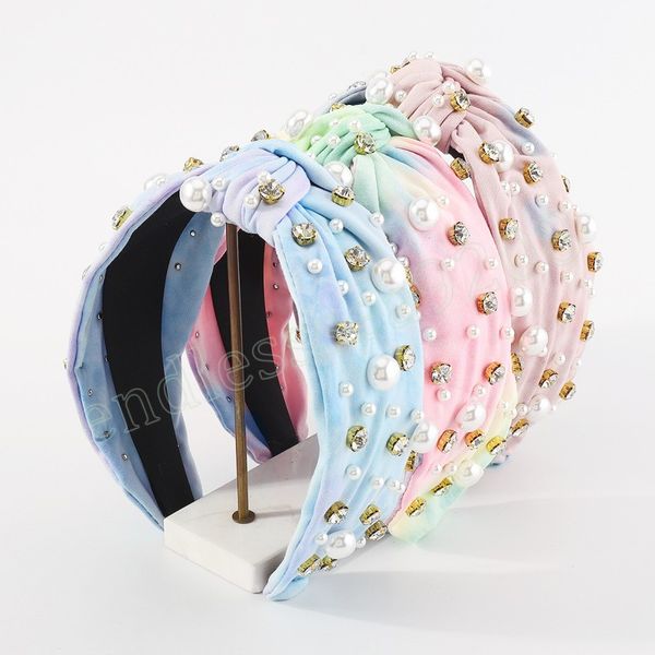 women girls tiedye rhinestone pearl knot hairband headband hair accessories hair jewley, Silver
women girls tiedye rhinestone pearl knot hairband headband hair accessories hair jewley, Silver