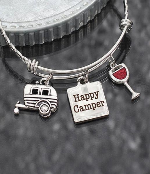 8pcslot happy camper bracelet camping gift rv travel trailer charm stainless steel adjustable bangle glamping jewelry gift9974471, Golden;silver
8pcslot happy camper bracelet camping gift rv travel trailer charm stainless steel adjustable bangle glamping jewelry gift9974471, Golden;silver