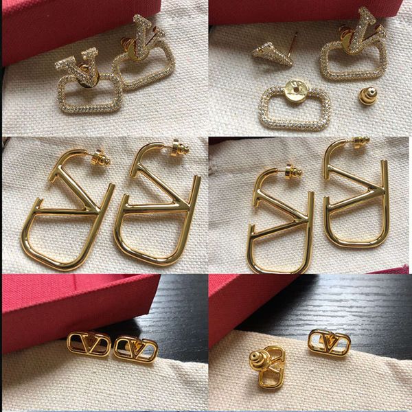 Classic Designer Earrings Jewelry Letter V Valentinolies jewelry High Edition V Gold Letter Geometric Earring Fashion Simple and Advanced Earrings for Women
Classic Designer Earrings Jewelry Letter V Valentinolies jewelry High Edition V Gold Letter Geometric Earring Fashion Simple and Advanced Earrings for Women