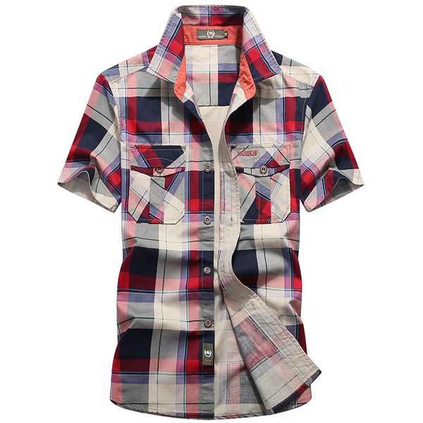 men's casual shirts summer plaid shirt men's casual loose fit men's shirt camisa masculina short sleeve camisas para hombre l, White;black
men's casual shirts summer plaid shirt men's casual loose fit men's shirt camisa masculina short sleeve camisas para hombre l, White;black