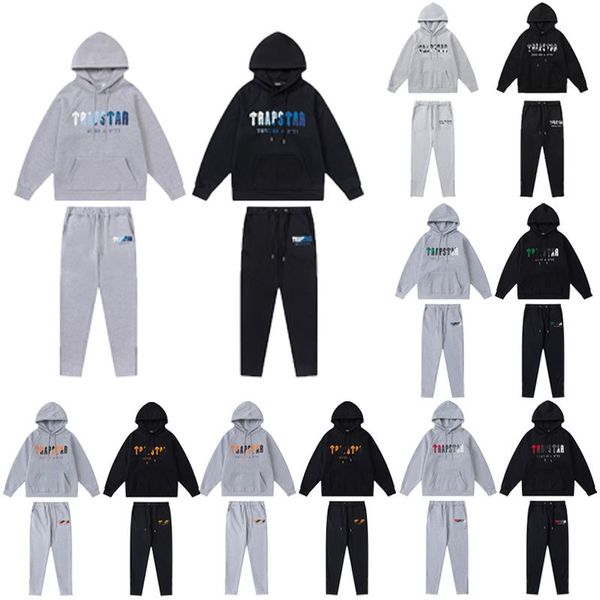 men's t shirts 2023 brand trapstar printed sportswear men warm two pieces set loose hoodie sweatshirt pants jogging, Gray
men's t shirts 2023 brand trapstar printed sportswear men warm two pieces set loose hoodie sweatshirt pants jogging, Gray