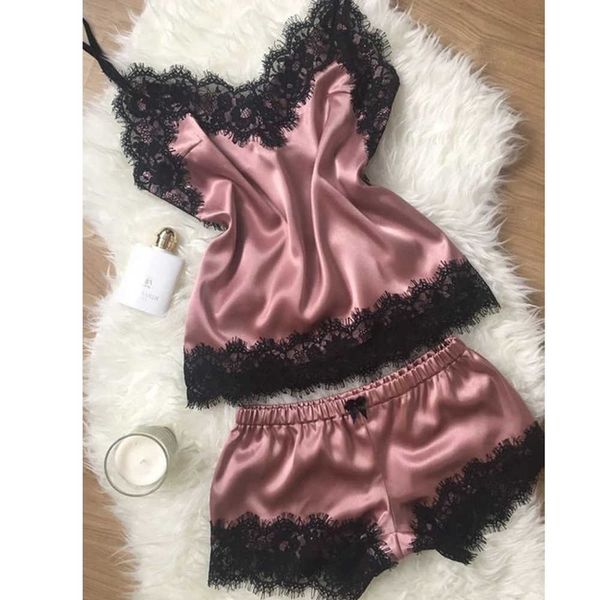 women's sleepwear women pajama suit fashion v-neck stretch satin babydoll lace lingerie bowknot pyjamas sleep shorts set sleepwear new, Black;red
women's sleepwear women pajama suit fashion v-neck stretch satin babydoll lace lingerie bowknot pyjamas sleep shorts set sleepwear new, Black;red