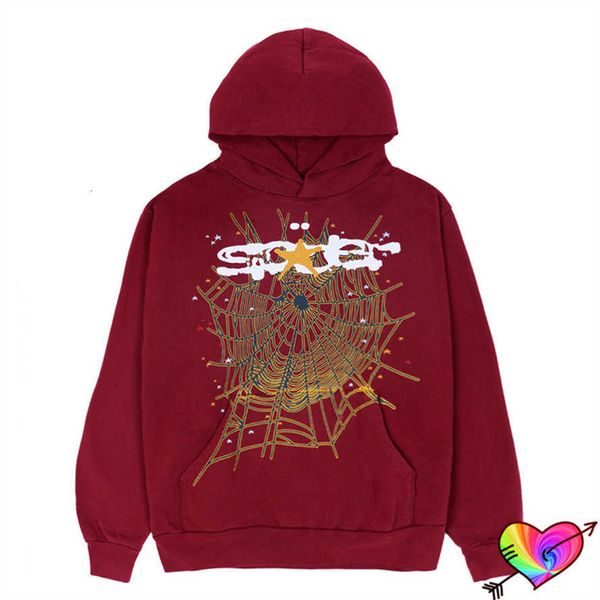 

Men's Hoodies Fashion Sp5der 555555 Sweatshirts designer 2023 red with star hoodie men women 1 Puff print young bandit spider Oversize s king sweaters, Royal blue