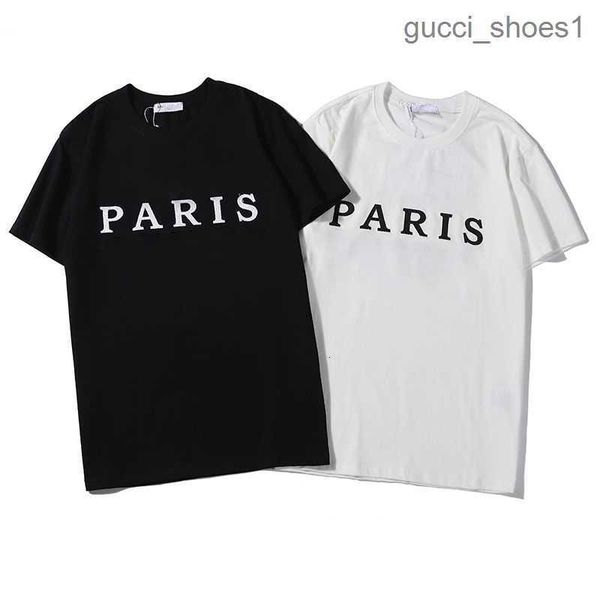 summer mens and womens designers t shirt fashion brand short sleeved paris casual loose cotton shirts, White;black
summer mens and womens designers t shirt fashion brand short sleeved paris casual loose cotton shirts, White;black