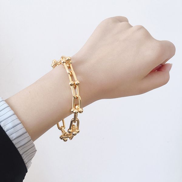 tiff chains designer bracelet savi style u ring link bracelet hardwear buckle bracelet lock chain 925 silver couple love gifts original blue, Black
tiff chains designer bracelet savi style u ring link bracelet hardwear buckle bracelet lock chain 925 silver couple love gifts original blue, Black