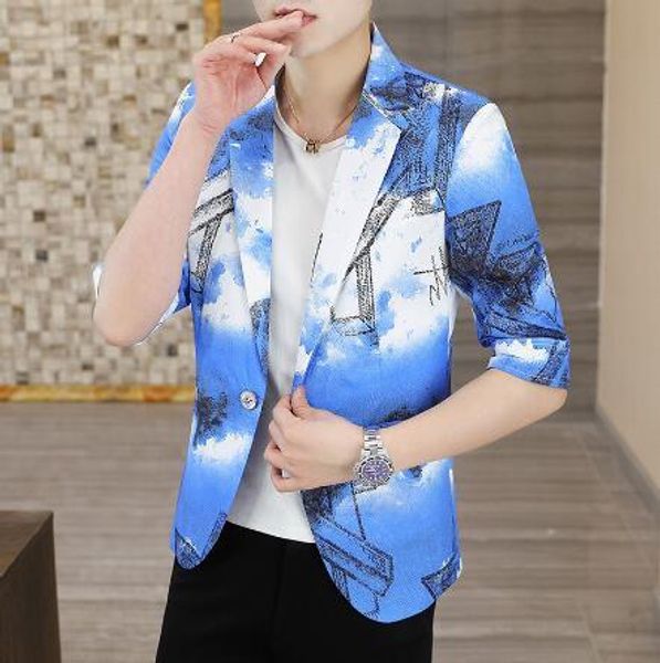 men s suits blazers men s printing coat printing casual fashion slim outer jacket suit 230407, White;black
men s suits blazers men s printing coat printing casual fashion slim outer jacket suit 230407, White;black