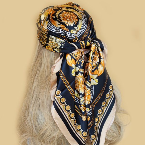 scarves fashion travel 90x90cm bandannas style silk four seasons beach sunscreen shawls luxury print square kerchief 230407, Blue;gray
scarves fashion travel 90x90cm bandannas style silk four seasons beach sunscreen shawls luxury print square kerchief 230407, Blue;gray