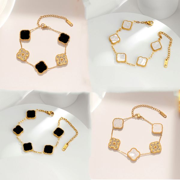 fashion designer classic 4/four leaf clover charm bracelets bangle chain 18k gold chains agate shell mother-of-pearl for women girl wedding, Golden;silver
fashion designer classic 4/four leaf clover charm bracelets bangle chain 18k gold chains agate shell mother-of-pearl for women girl wedding, Golden;silver