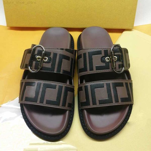 casual sandals ff classic pattern men women slippers genuine leather shoe designers buckle strap sandal flat heel, Black
casual sandals ff classic pattern men women slippers genuine leather shoe designers buckle strap sandal flat heel, Black