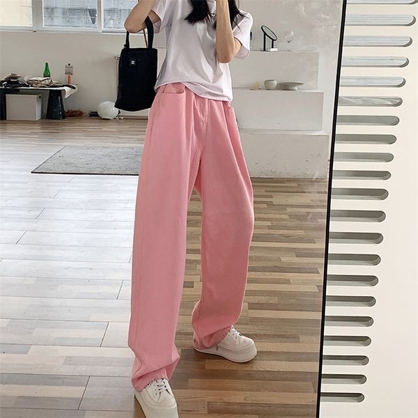 women's jeans pink women's jeans loose colored wide leg brown high waist straight pants women's casual pants denim women', Blue
women's jeans pink women's jeans loose colored wide leg brown high waist straight pants women's casual pants denim women', Blue