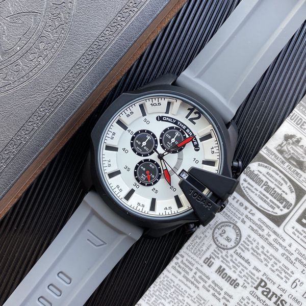 wrist watches for men 2023 mens watches 52mm big dial all dials work quartz watch luxury brand chronograph clock fashion diese rubber strap, Slivery;golden
wrist watches for men 2023 mens watches 52mm big dial all dials work quartz watch luxury brand chronograph clock fashion diese rubber strap, Slivery;golden