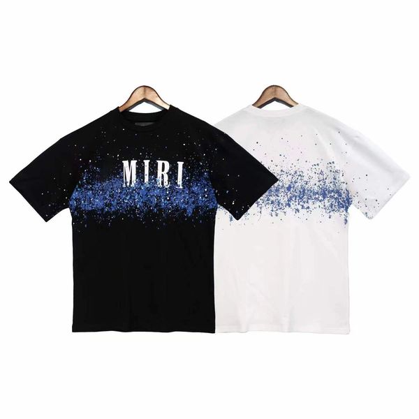 europe and the united states fashion brand star spray letters short-sleeved casual loose cotton t-shirts for men and women, White;black
europe and the united states fashion brand star spray letters short-sleeved casual loose cotton t-shirts for men and women, White;black