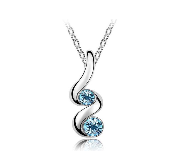 sprouting design pendant necklace earrings inlaid rhinestone crystal twinkle decorate adjeustable length plating white k valentine's da, Silver
sprouting design pendant necklace earrings inlaid rhinestone crystal twinkle decorate adjeustable length plating white k valentine's da, Silver