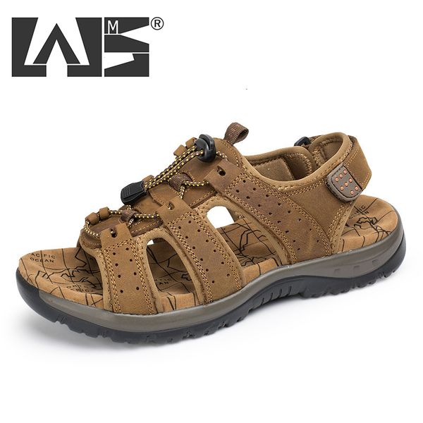 sandals outdoor summer sandals men shoes genuine leather comfortable beach sandal male sandalias hiking chaussure shoes 230408, Black
sandals outdoor summer sandals men shoes genuine leather comfortable beach sandal male sandalias hiking chaussure shoes 230408, Black