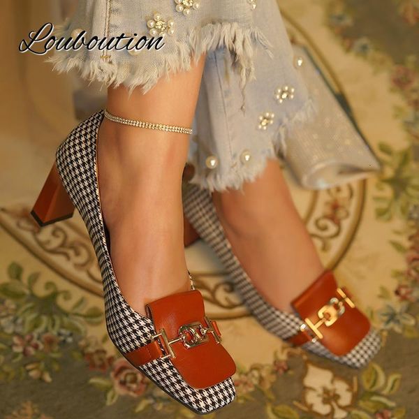 dress shoes retro fashion women's shoes thousand bird lattice soft leather ladies pumps spring square toes chunky heels female shoes 23, Black
dress shoes retro fashion women's shoes thousand bird lattice soft leather ladies pumps spring square toes chunky heels female shoes 23, Black