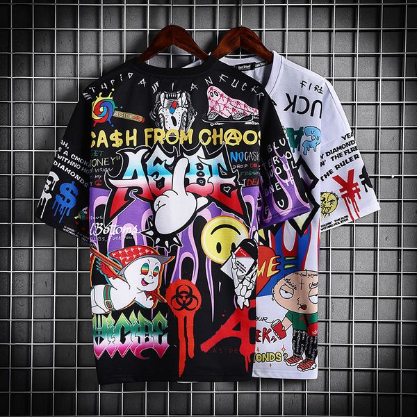 mens tshirts summer korean fashion harajuku graphic casual clothing streetwear short sleeve 230407, White;black
mens tshirts summer korean fashion harajuku graphic casual clothing streetwear short sleeve 230407, White;black