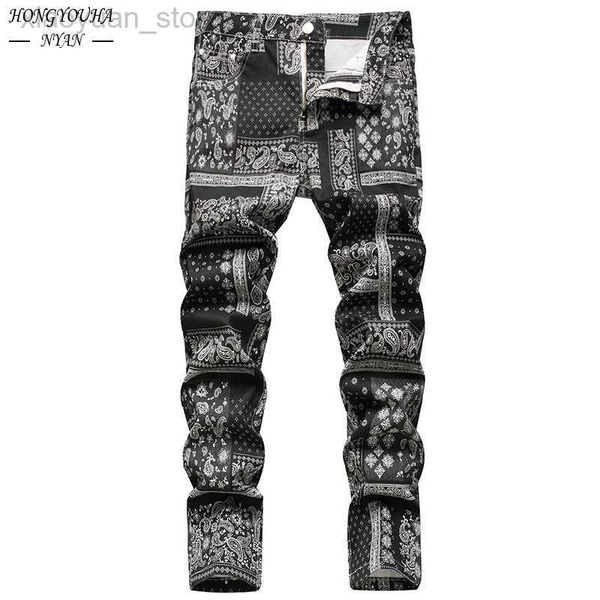 men's pants autumn printed paisley mens jeans fashion classic daily regular fit casual stretch pants male loose jeans hombre trousers m, Black
men's pants autumn printed paisley mens jeans fashion classic daily regular fit casual stretch pants male loose jeans hombre trousers m, Black