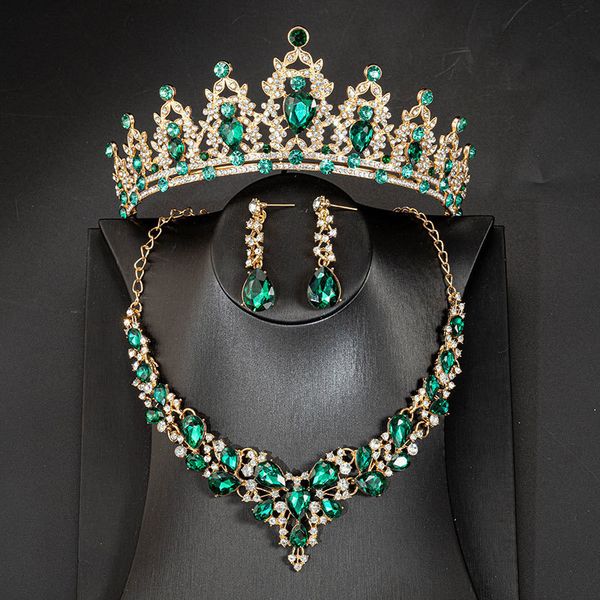 other jewelry sets kmvexo royal crystal bridal for women luxury tiaras crown necklace earrings wedding dress party set accessory 230407, Silver
other jewelry sets kmvexo royal crystal bridal for women luxury tiaras crown necklace earrings wedding dress party set accessory 230407, Silver
