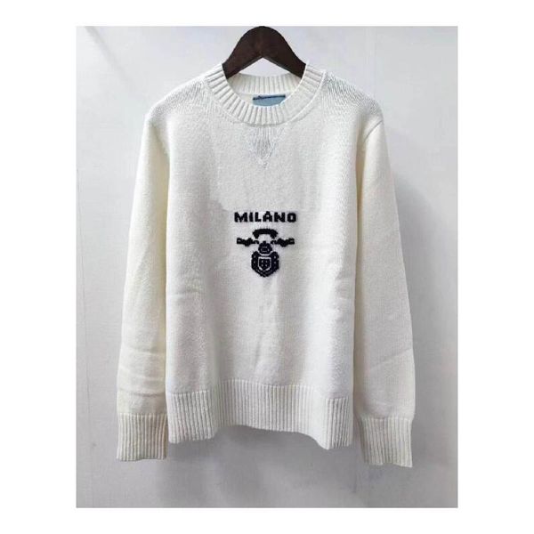 aaa women designers sweaters clothing knit crow neck sweater letter long sleeve clothing pullover oversized casual size s-l, White;black
aaa women designers sweaters clothing knit crow neck sweater letter long sleeve clothing pullover oversized casual size s-l, White;black