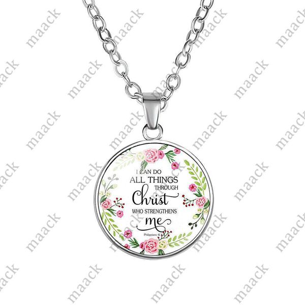 pendant necklaces new religion bible scripture necklace for women christians verses letter flower glass cabochon pendant chains faith jewelr, Silver
pendant necklaces new religion bible scripture necklace for women christians verses letter flower glass cabochon pendant chains faith jewelr, Silver