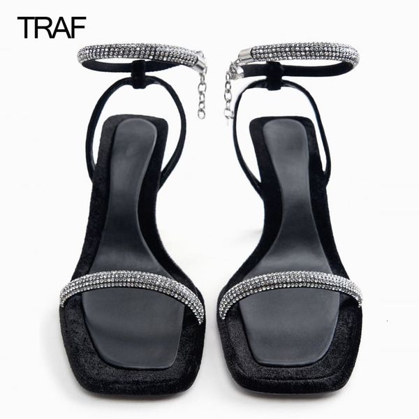 sandals traf luxury elegant woman high heels slingback stiletto womens designer heeled 230408, Black
sandals traf luxury elegant woman high heels slingback stiletto womens designer heeled 230408, Black