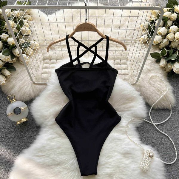 nxy women backless slim bodysuit summer sleeveless strap bodycon female sling halter black playsuits rompers 230328, Black;white
nxy women backless slim bodysuit summer sleeveless strap bodycon female sling halter black playsuits rompers 230328, Black;white