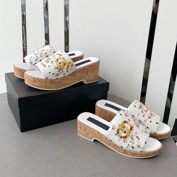 designer womens sandals ling plaid platform slippers woven hardware metal rainbow buckle high heel beach shoes mule summer casual shoes fash, Black
designer womens sandals ling plaid platform slippers woven hardware metal rainbow buckle high heel beach shoes mule summer casual shoes fash, Black