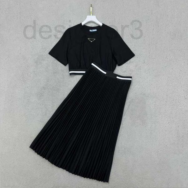 two piece dress designer apparel women's clothing spring summer new short with pleated skirt set neckline letter print ribbon elastic c, White
two piece dress designer apparel women's clothing spring summer new short with pleated skirt set neckline letter print ribbon elastic c, White